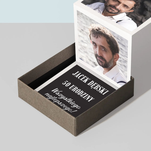 Zdjęcie I Podpis: 50 Urodziny Wszystkiego Najlepszego - Zestaw Zdjęć Harmonijka