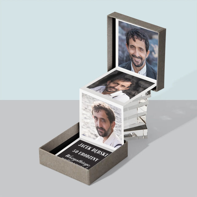 Zdjęcie I Podpis: 50 Urodziny Wszystkiego Najlepszego - Zestaw Zdjęć Harmonijka