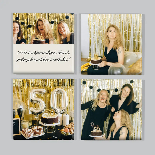 Fotokolaż: 50 Lat Wspaniałych Chwil - Zestaw Magnesów