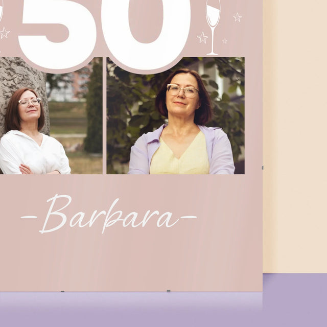 Fotokolaż: 50 Kieliszki - Personalizowany Plakat