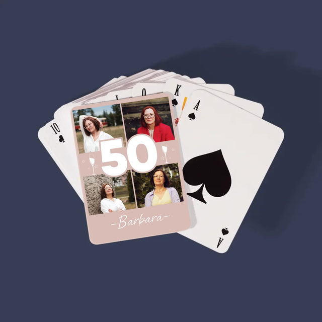 Fotokolaż: 50 Kieliszki - Karty Do Gry