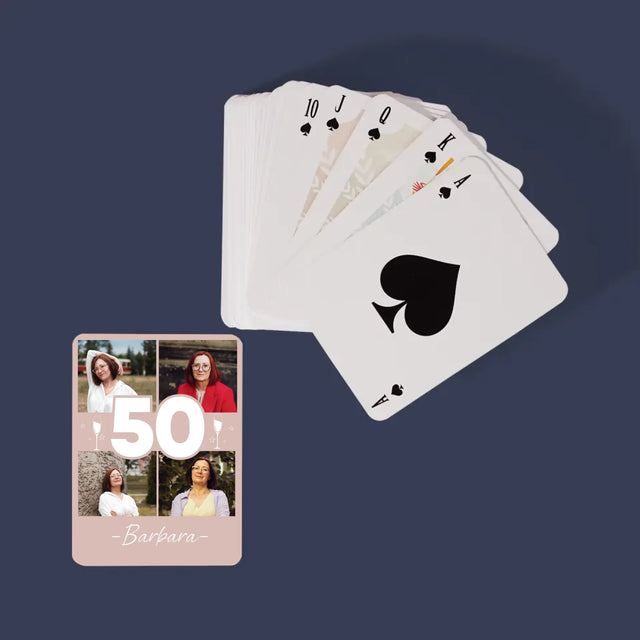Fotokolaż: 50 Kieliszki - Karty Do Gry