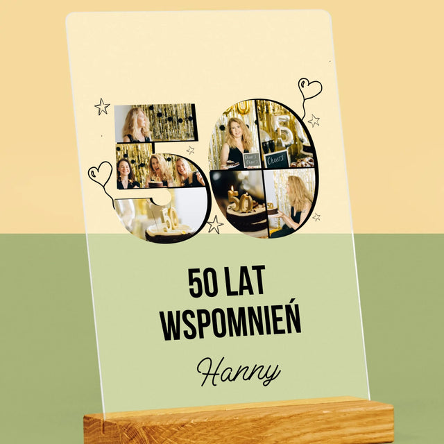 Kształt Ze Zdjęć: 50 Lat Wspomnień - Wydruk Na Szkle Akrylowym