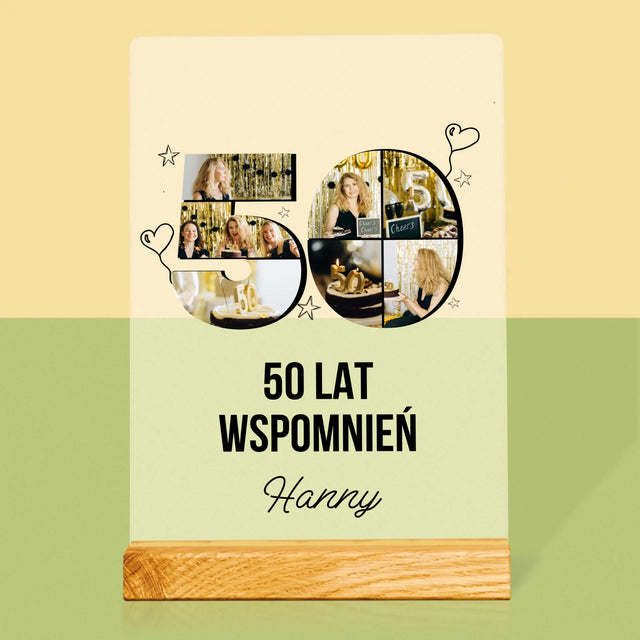 Kształt Ze Zdjęć: 50 Lat Wspomnień - Wydruk Na Szkle Akrylowym
