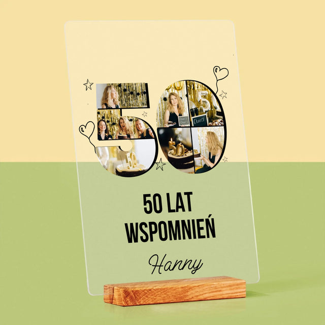 Kształt Ze Zdjęć: 50 Lat Wspomnień - Wydruk Na Szkle Akrylowym