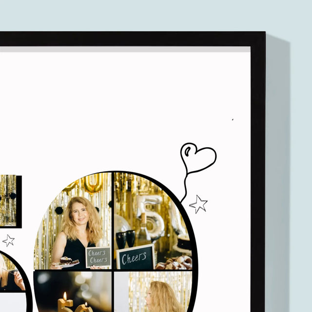 Kształt Ze Zdjęć: 50 Lat Wspomnień - Wydruk Obramowany