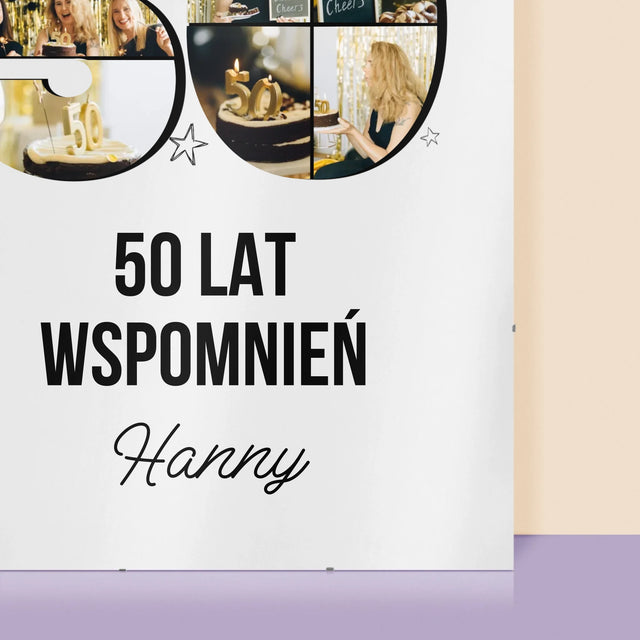 Kształt Ze Zdjęć: 50 Lat Wspomnień - Personalizowany Plakat