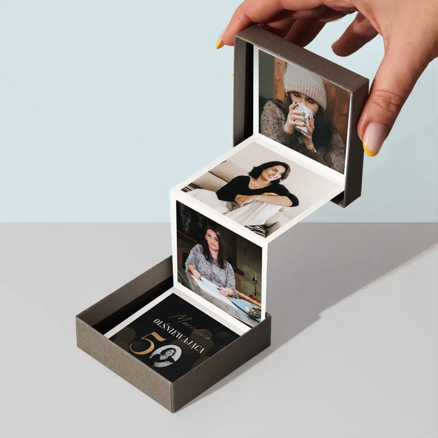 Zdjęcie I Podpis: Olśniewająca 50 - Zestaw Zdjęć Harmonijka