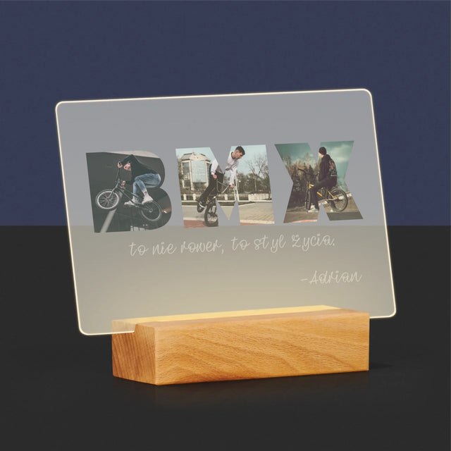 Słowo Ze Zdjęć: Bmx - Wydruk Na Szkle Akrylowym