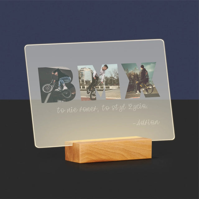 Słowo Ze Zdjęć: Bmx - Wydruk Na Szkle Akrylowym