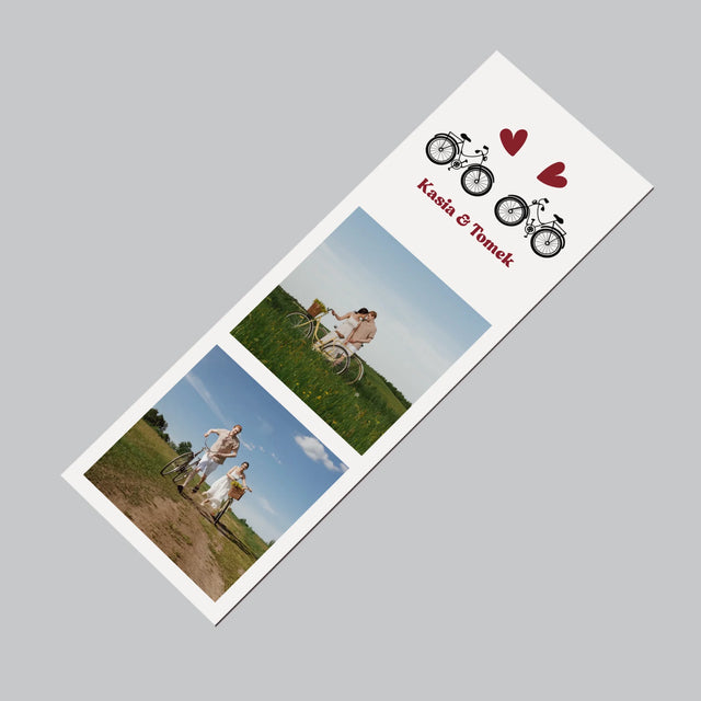 Zdjęcie I Podpis: Rowerowa Para - Magnes Na Lodówkę