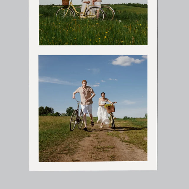 Zdjęcie I Podpis: Rowerowa Para - Magnes Na Lodówkę