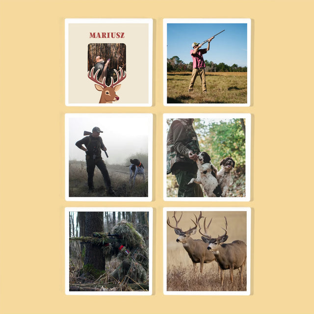 Zdjęcie I Podpis: Jeleń - Podkładki Pod Kubki