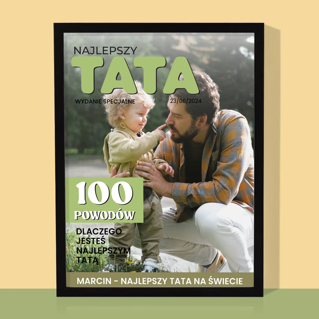 Okładka Magazynu: Najlepszy Tata - Wydruk Obramowany