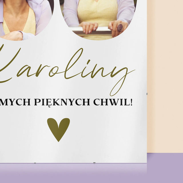 Słowo Ze Zdjęć: 60 Urodziny Samych Pięknych Chwil - Personalizowany Plakat