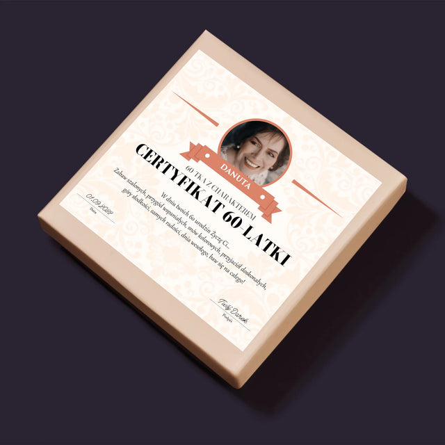 Certyfkat: Certyfikat 60-Latki - Personalizowane Puzzle