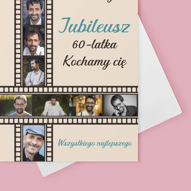 Fotokolaż: Jubileusz 60-Latka - Kartka z Życzeniami