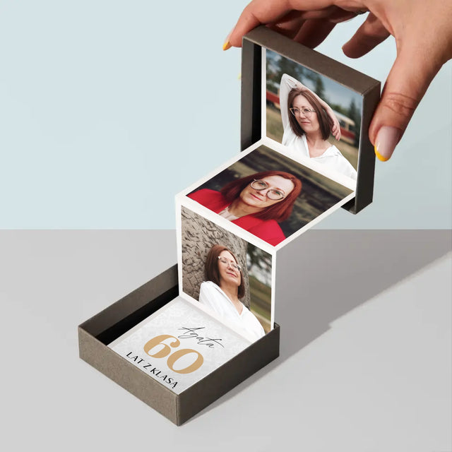 Zdjęcie i Podpis: 60 Lat z Klasą - Zestaw Zdjęć Harmonijka