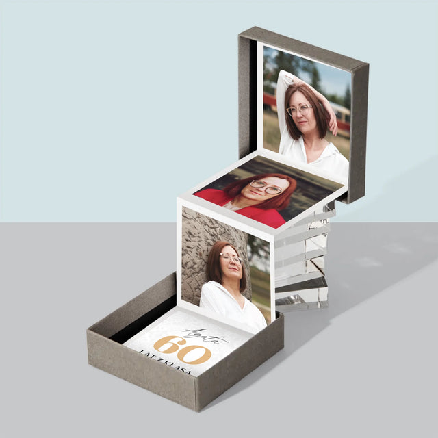 Zdjęcie i Podpis: 60 Lat z Klasą - Zestaw Zdjęć Harmonijka