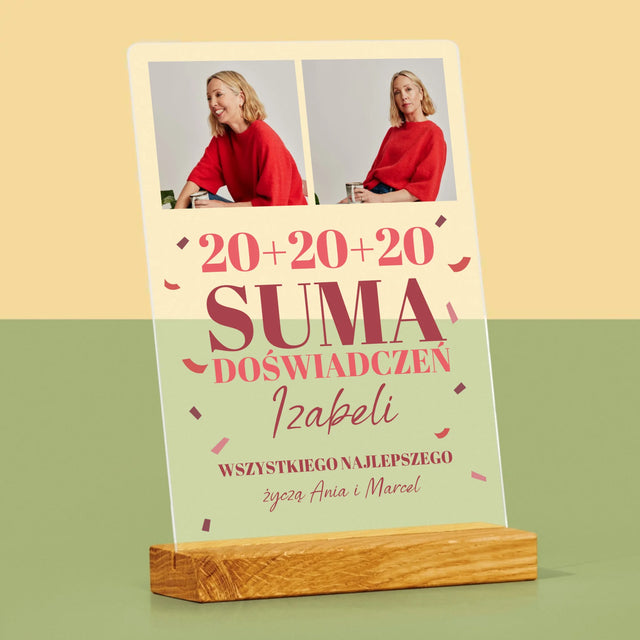 Fotokolaż: Suma Doświadczeń - Wydruk Na Szkle Akrylowym