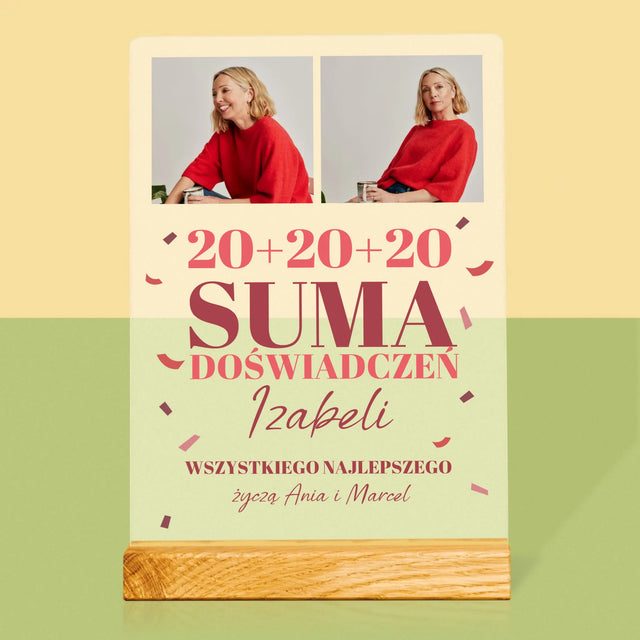 Fotokolaż: Suma Doświadczeń - Wydruk Na Szkle Akrylowym