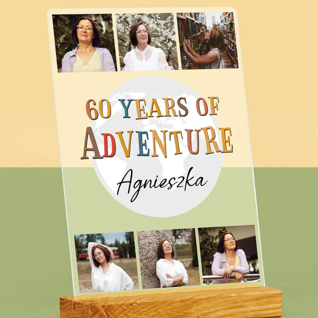 Fotokolaż: 60 Years Of Adventure - Wydruk Na Szkle Akrylowym