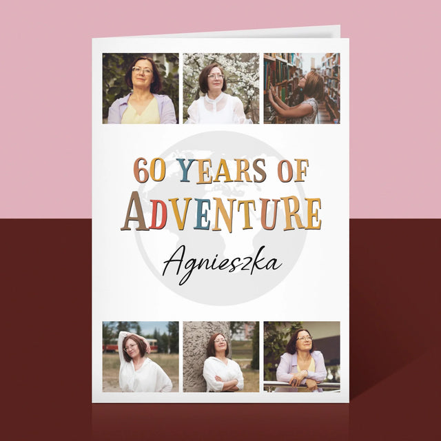 Fotokolaż: 60 Years Of Adventure - Kartka z Życzeniami