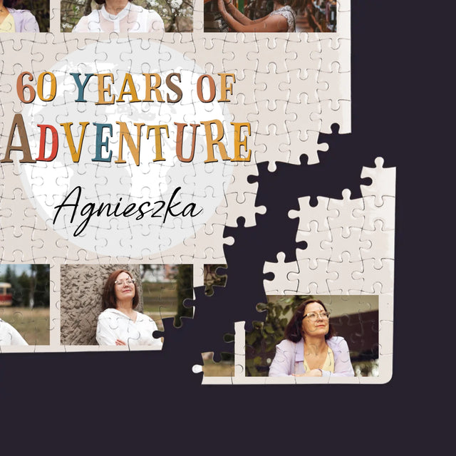Fotokolaż: 60 Years Of Adventure - Personalizowane Puzzle