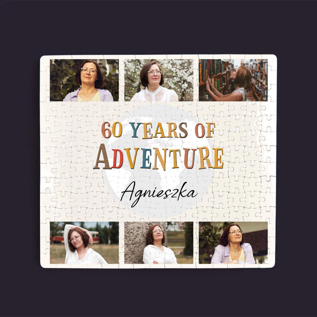 Fotokolaż: 60 Years Of Adventure - Personalizowane Puzzle