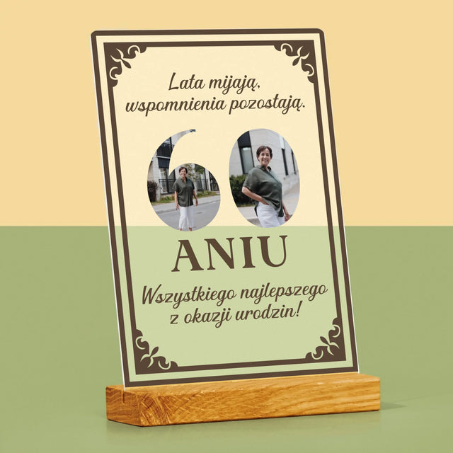 Słowo Ze Zdjęć: Lata Mijają - Wydruk Na Szkle Akrylowym