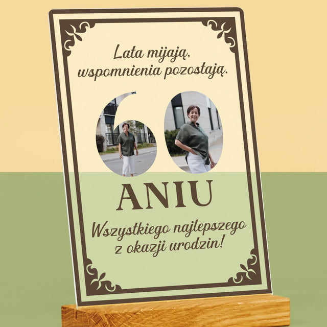 Słowo Ze Zdjęć: Lata Mijają - Wydruk Na Szkle Akrylowym