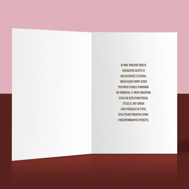 Zdjęcie i Podpis: 60 Lat Doświadczenia i Mądrości - Kartka z Życzeniami