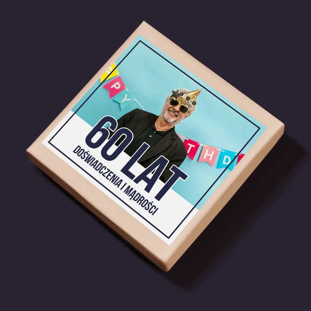 Zdjęcie i Podpis: 60 Lat Doświadczenia i Mądrości - Personalizowane Puzzle