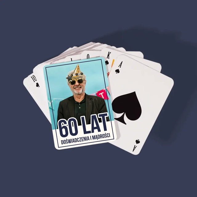 Zdjęcie i Podpis: 60 Lat Doświadczenia i Mądrości - Karty Do Gry