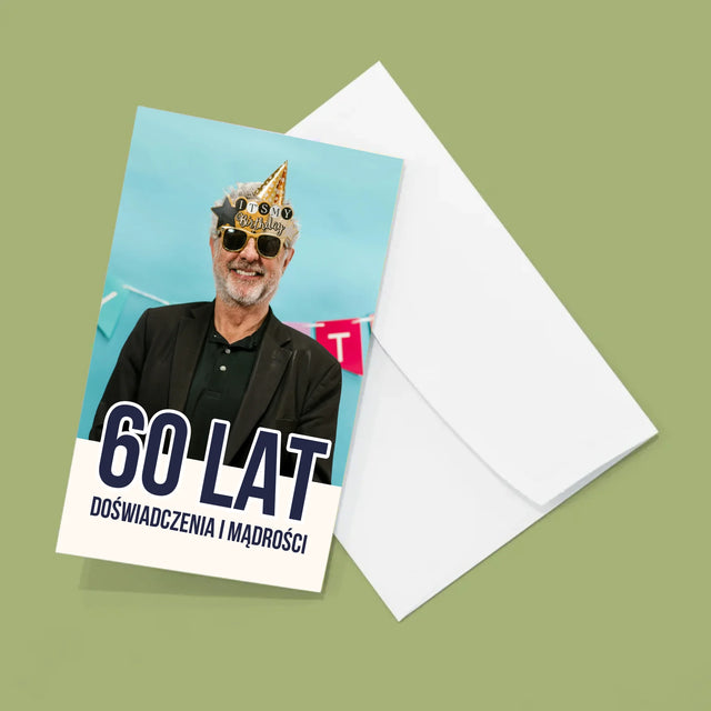 Zdjęcie i Podpis: 60 Lat Doświadczenia i Mądrości - Duża Harmonijka Ze Zdjęć