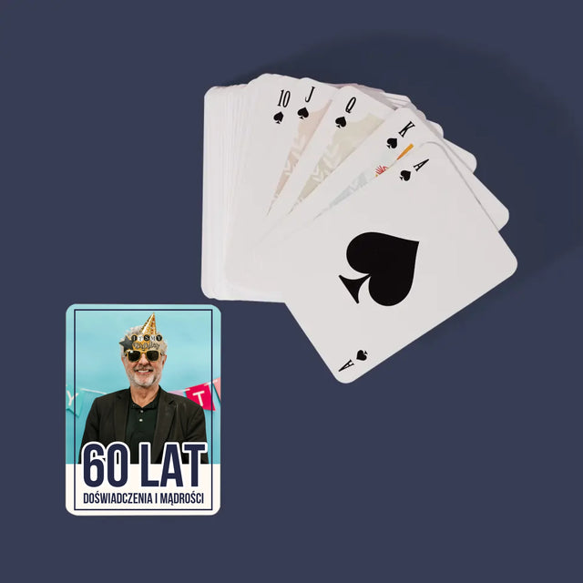 Zdjęcie i Podpis: 60 Lat Doświadczenia i Mądrości - Karty Do Gry