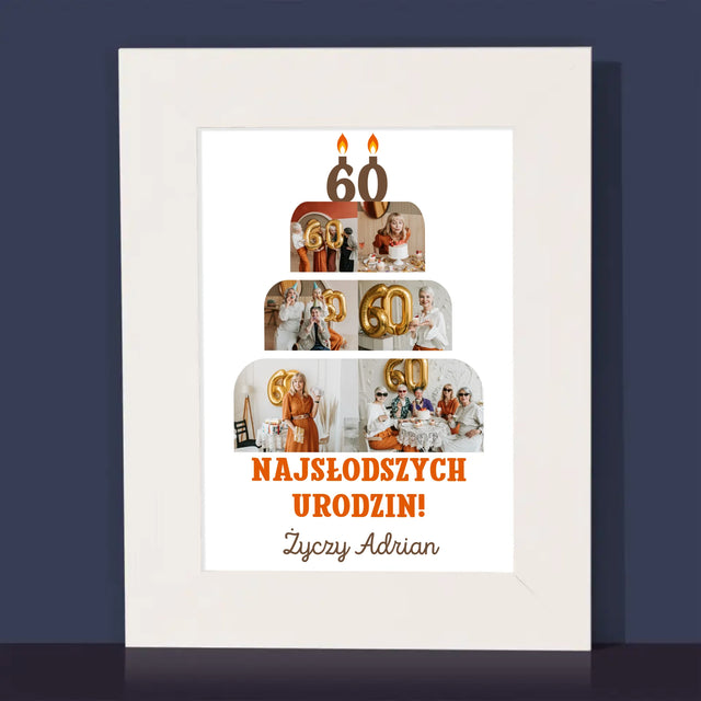 Kształt Ze Zdjęć: Najsłodszych Urodzin - Ramka Na Zdjęcie