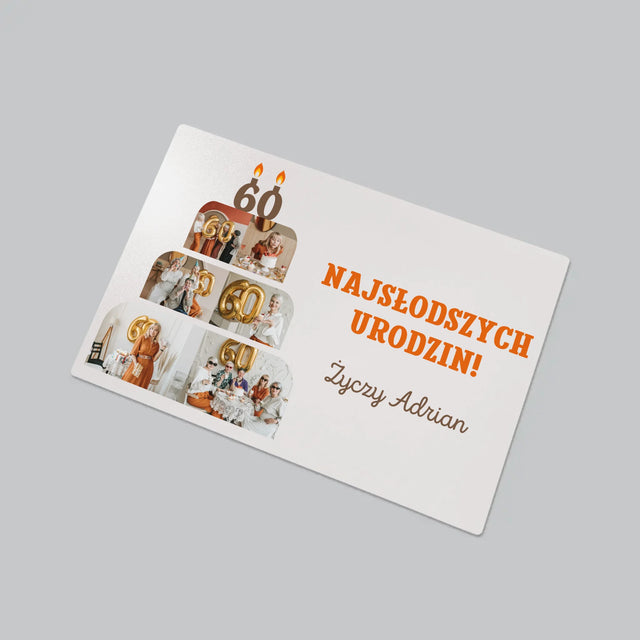 Kształt Ze Zdjęć: Najsłodszych Urodzin - Podkładka Na Biurko