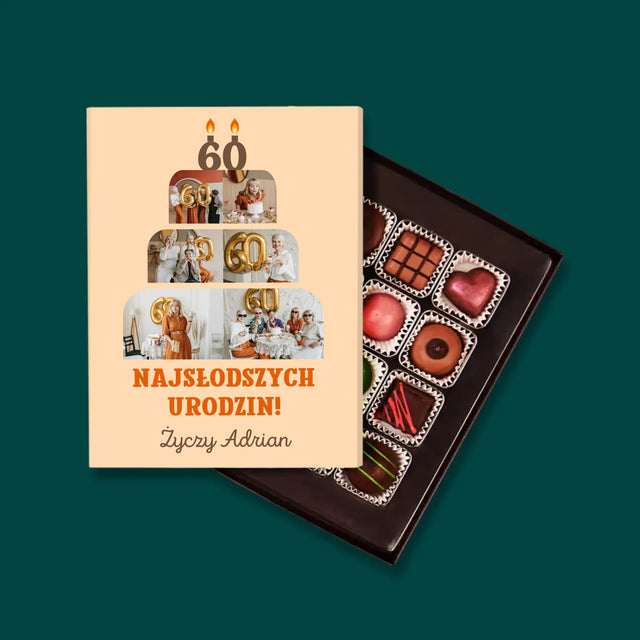 Kształt Ze Zdjęć: Najsłodszych Urodzin - Personalizowane Praliny