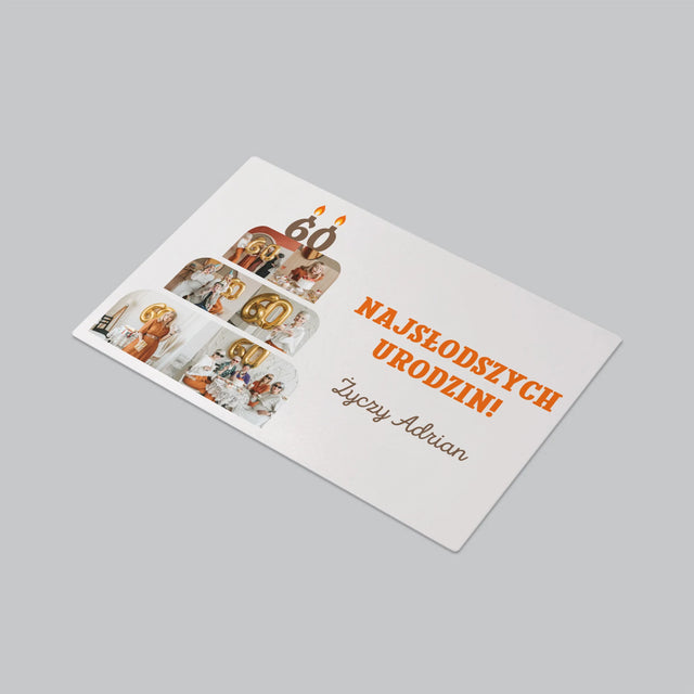 Kształt Ze Zdjęć: Najsłodszych Urodzin - Podkładka Na Biurko