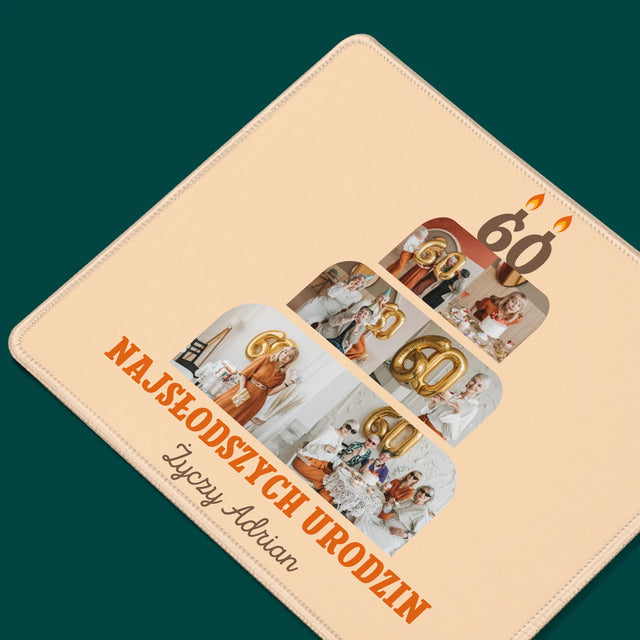 Kształt Ze Zdjęć: Najsłodszych Urodzin - Podkładka Pod Myszkę