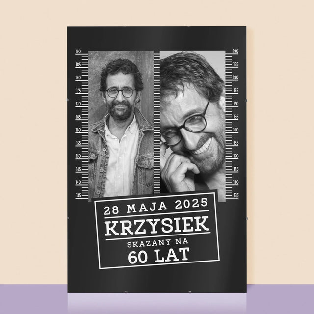 Fotokolaż: Skazany Na 60 Lat - Personalizowany Plakat