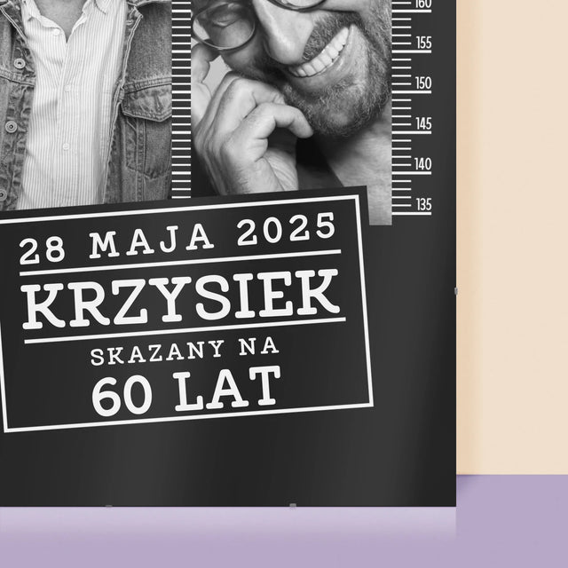Fotokolaż: Skazany Na 60 Lat - Personalizowany Plakat