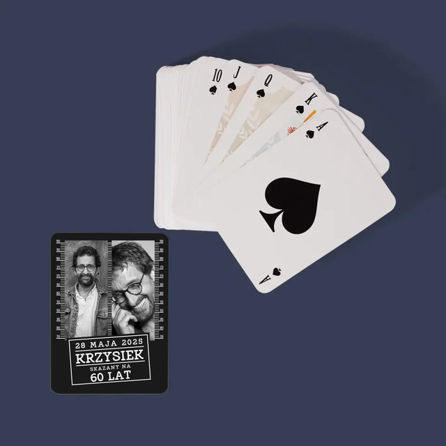 Fotokolaż: Skazany Na 60 Lat - Karty Do Gry