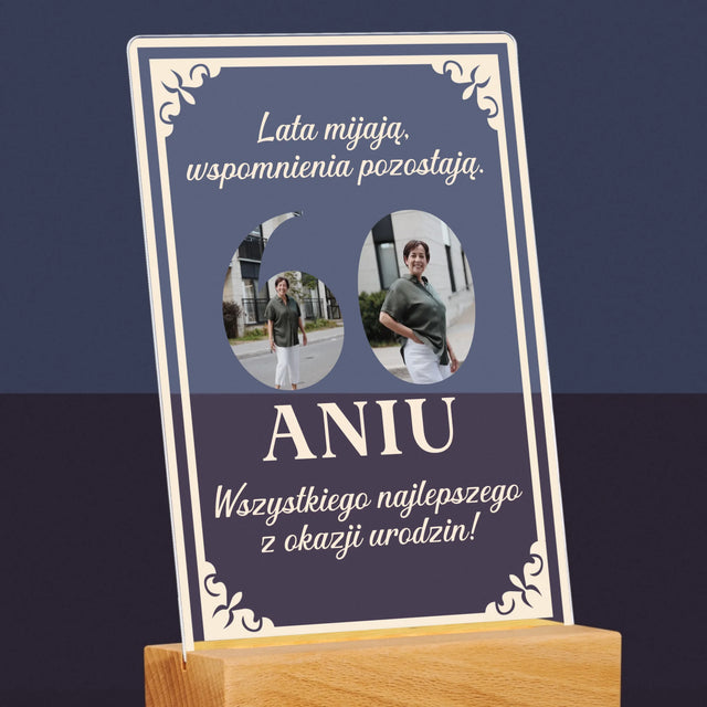 Słowo Ze Zdjęć: Lata Mijają - Wydruk Na Szkle Akrylowym