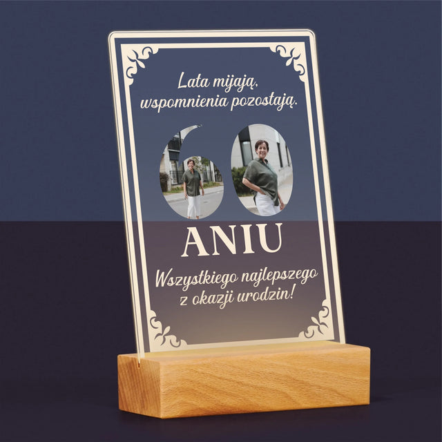 Słowo Ze Zdjęć: Lata Mijają - Wydruk Na Szkle Akrylowym