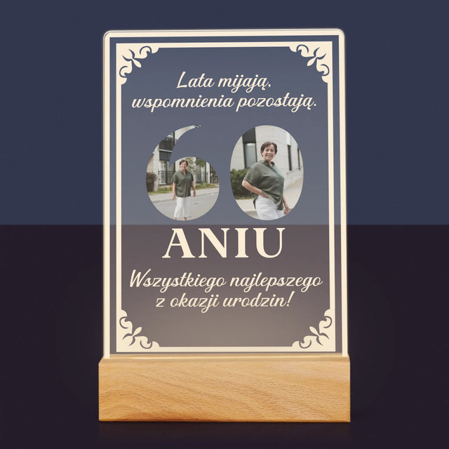 Słowo Ze Zdjęć: Lata Mijają - Wydruk Na Szkle Akrylowym