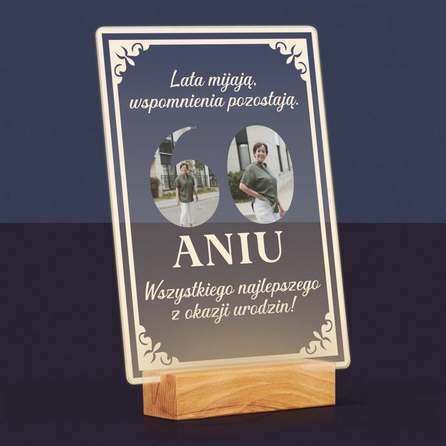 Słowo Ze Zdjęć: Lata Mijają - Wydruk Na Szkle Akrylowym