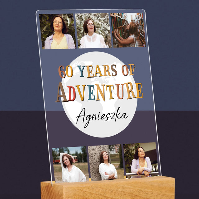 Fotokolaż: 60 Years Of Adventure - Wydruk Na Szkle Akrylowym