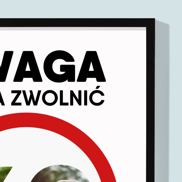 Słowo Ze Zdjęć: 60 Pora Zwolnić - Wydruk Obramowany